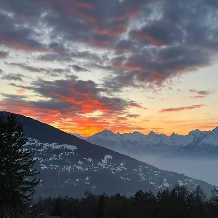 Alpehytte Contemporary In Mont-noble With Mountain View. Mase