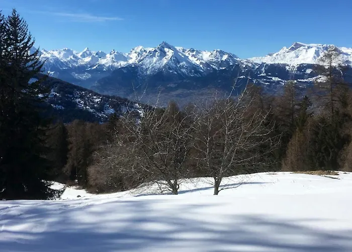 Alpstuga Contemporary In Mont-noble With Mountain View. *