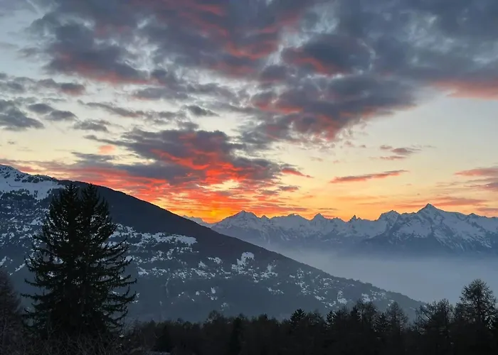 Alpstuga Contemporary In Mont-noble With Mountain View. Mase