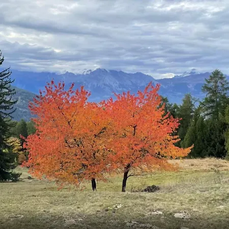 Domek alpejski Contemporary In Mont-noble With Mountain View.